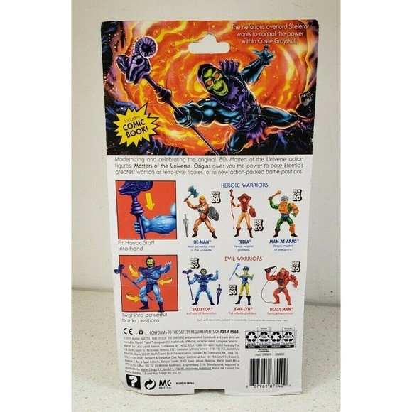 Masters of the Universe Origins Retro Play Skeletor 5.5 in. Action Figure Toy - Picture 4 of 12